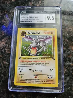 Wotc Promo Aerodactyl Prerelease 1st Ed Holo 1/62 1999 CGC 9.5 ENG - Image 4