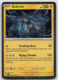 Zekrom (Cosmos Holo) 066/182 Rare Miscellaneous Cards & Products Pokemon NM - Image 1