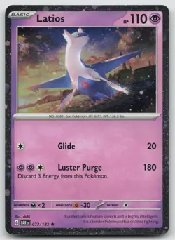 Latios (Cosmos Holo) 073/182 Rare Miscellaneous Cards & Products Pokemon NM - Image 1