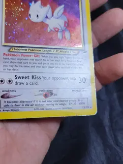 Holo Foil Light Togetic # 15/105 Neo Destiny Set Pokemon Trading TCG Cards HP - Image 5