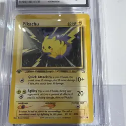 CGC 8 Pikachu 70/111 1st Edition Neo Genesis Pokemon Card WOTC Vintage - Image 4