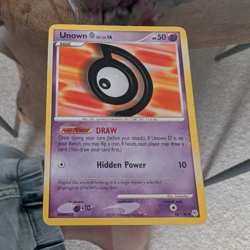 Pokemon TCG Unown [D] 68/130 Diamond & Pearl Uncommon 50 HP English 2007 - Image 1