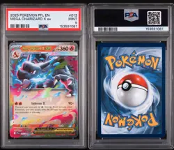 2025 POKEMON PFL EN-PHANTASMAL FLAMES MEGA CHARIZARD X EX 013 - Image 3