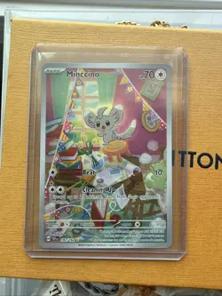 Pokemon TCG Minccino Illustration Rare | Temporal Forces Set | Great Condition - Image 1