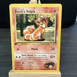 Pokemon Brock's Vulpix Gym Heroes 1st Edition (73/132) NM - Image 1
