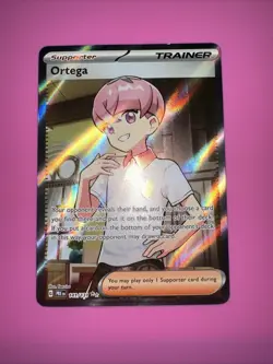 Pokemon Prismatic Evolutions Ortega 141/131 Ultra Rare Full Art MINT - Image 1