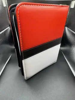 Pokemon Card Binder 4-Pocket Album - Holds 400 Cards - TCG Zipper - PokeBall - Image 2
