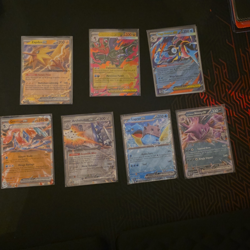 Pokemon TCG Holo EX 7-Card Lot: Zapdos, Lapras, Greninja X 2, Nidoking, Dragalge - Image 1
