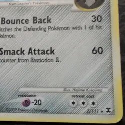 The Pokemon Company Bastiodon GL 2/111 Rising Rivals Holo Rare Pokemon Card EN - Image 3