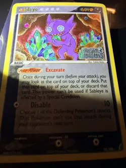 Sableye 10/100 Holo Rare EX Crystal Guardians Pokemon - Image 3