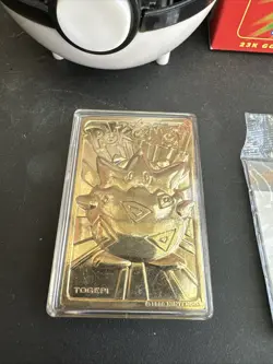 Pokemon Burger King 23k Gold Plated TOGEPI - With Box, COA, And Pokeball Display - Image 3