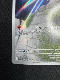 Pokemon Litwick 101/086 White Flare Illustration Rare Full Art Holo TCG Card - Image 5