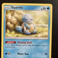 Squirtle 22/181 Pokemon Sun & Moon Team Up Pokemon Card 2019 LP - Image 2