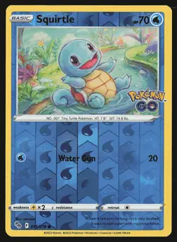 Pokemon GO Squirtle #015/078 Reverse Holo Pokemon Card - Image 1