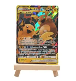 Pokemon TCG Raichu & Alolan Raichu GX 54/236 Sun & Moon Unified Minds Tag Team - Image 1