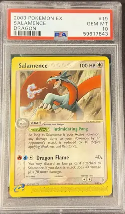 2003 Pokemon EX Dragon 19 Salamence PSA 10 Gem Mint - Image 1