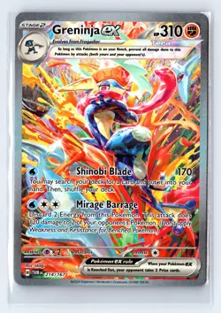 Pokemon Greninja ex (Special Illustration Rare) #214 Twilight Masquerade - Image 1