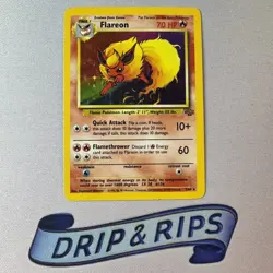 Pokemon - 3/64 - Flareon - Jungle WoTC Unlimited Holo - Image 1