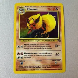 Pokemon - 3/64 - Flareon - Jungle WoTC Unlimited Holo - Image 2