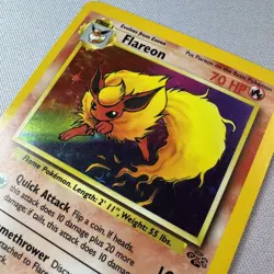Pokemon - 3/64 - Flareon - Jungle WoTC Unlimited Holo - Image 3