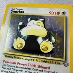 Pokemon - 11/64 - Snorlax - Jungle WoTC Unlimited Holo Rare Near Mint - Image 3