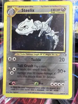 Steelix 15/111 Neo Genesis Holo Heavy Played English Pokemon Card - Image 1