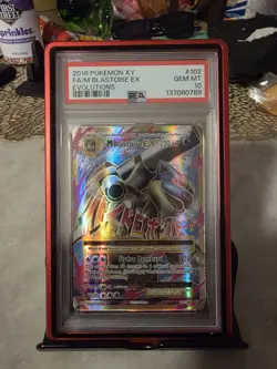2016 Pokemon M Blastoise EX Full Art 102/108 XY Evolutions Holo PSA 10 GEM MINT - Image 2