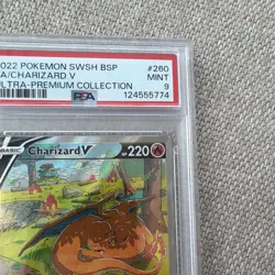 Pokemon Charizard V PSA 9 SWSH260 SWSH Promo 2022 Full Art Holo ENG - Image 4