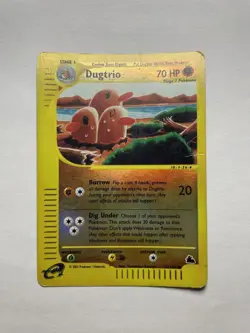 Pokemon TCG Dugtrio Skyridge Card 52/155 Reverse Holo - Image 1