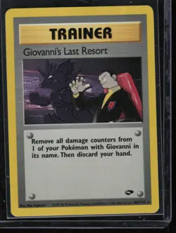 Pokemon Giovanni's Last Resort Rare Unlimited Gym Challenge 105/132 NM - Image 1