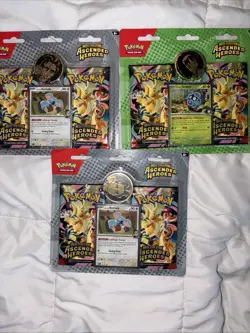 Pokemon TCG Ascended Heroes 2-Pack Blister Pack LOT of 3 New! - Image 1