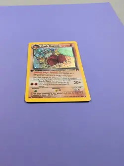 Dark Dugtrio (6) Holo Rare Team Rocket 06/82 MP 1st Edition Pokemon Card - Image 3