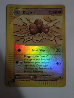 Pokemon TCG Dugtrio Reverse Holo Card 44/165 Expedition Base Set - Image 1