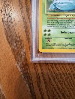 1999 Pokemon TCG Venusaur Holo Base Set 15/102 PSA 9 Graded Card - Image 5