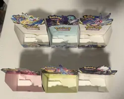 6x Empty Pokemon Booster Display Boxes Sword & Shield Evolving Skies *NO CARDS* - Image 2
