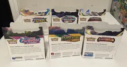 6x Empty Pokemon Booster Display Boxes Sword & Shield Evolving Skies *NO CARDS* - Image 3