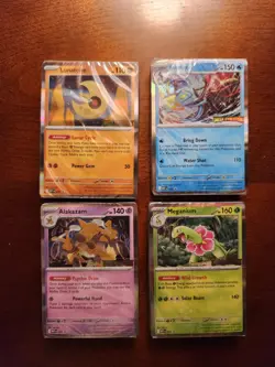 ME01 Mega Evolution Prerelease Stamped Promo Decks - COMPLETE SET OF 4 - Image 1