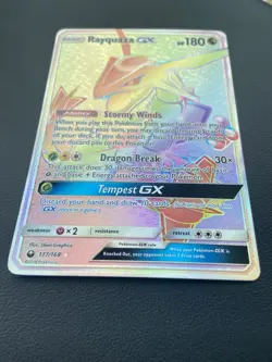 Pokemon TCG Rayquaza GX 177/168Celestial Storm Rainbow Rare Full ArtHolo - Image 2
