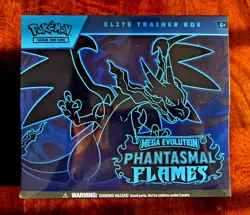 Pokemon Mega Evolution Phantasmal Flames Elite Trainer Box ETB Sealed - Image 1