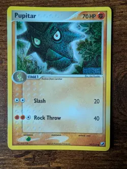 Pokemon TCG Pupitar Reverse Holo Card 70/115 Unseen Forces Stamped - Image 1