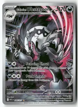 Galarian Obstagoon [ASC - 245/217] Illustration Rare ME: Ascended Heroes EN NM - Image 1