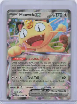 Pokemon Tcg Meowth ex Perfect Order 062/088 NM - Image 1