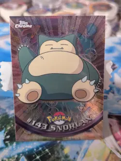 2000 Topps Chrome Snorlax #143 Pokemon Rare TV Animation NM/NM+ 🔥 - Image 1