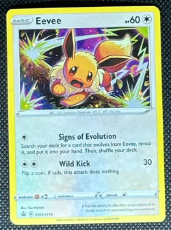 Eevee SWSH118 NM Sword & Shield Black Star Promo Pokemon Card Free Shipping - Image 1