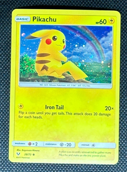 Pikachu 28/73 NMCosmo Shining Legends Costco Canada Pokemon Card Free Shipping - Image 1
