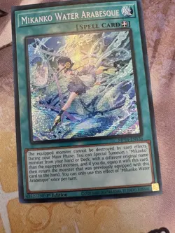 Mikanko Water Arabesque MP24-EN136 Prismatic Secret Rare 1st Edition NM Yugioh - Image 1