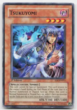 Tsukuyomi SD6-EN011 Spellcaster's Judgment Yu-Gi-Oh 1st Edition HP - Image 1