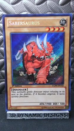 | Yugioh Sabersaurus LCJW-EN143 1st Secret Rare rCollection Joeys NM/LP 🔥 | - Image 1