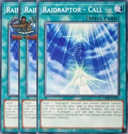 Yugioh! 3x Raidraptor - Call OP24-EN024 Common NM - Image 1