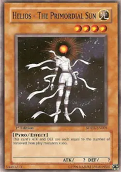 Helios - The Primordial Sun - SDDE-EN005 - Common - 1st Edition x1 - Lightly Pla - Image 1